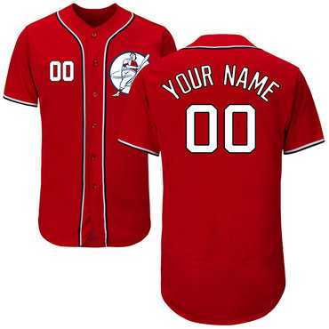 Nationals Red Customized Flexbase New Design Jersey,We sell and wholesale Nationals Red Customized Flexbase New Design Jersey on line form chian!